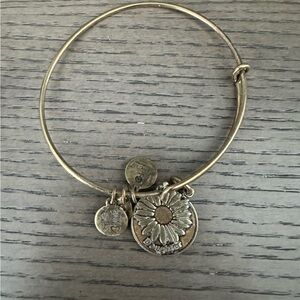 Alex and Ani Daisy “Daughter” charm bangle bracelet